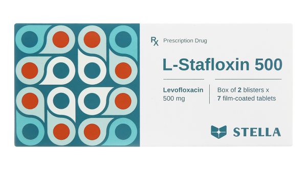L-Stafloxin 500 trị nhiễm khuẩn nhẹ hoặc trung bình (2 vỉ x 7 viên)