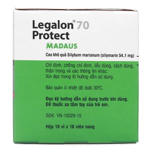 Legalon 70 Protect hỗ trợ trị bệnh viêm gan, xơ gan (10 vỉ x 10 viên)