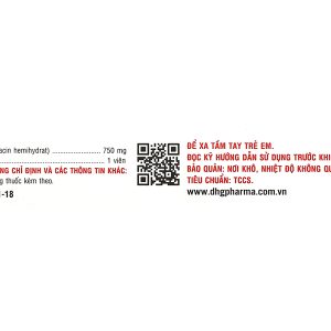 Levodhg 750 điều trị nhiễm khuẩn (2 vỉ x 7 viên)