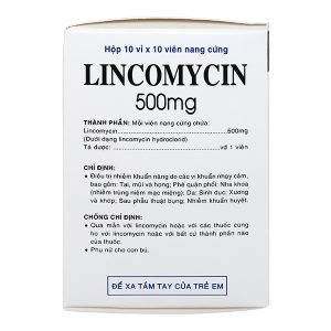 Lincomycin Vidipha 500mg trị nhiễm khuẩn nặng (10 vỉ x 10 viên)