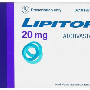 Lipitor 20mg trị rối loạn mỡ máu (3 vỉ x 10 viên)