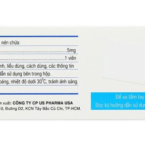 Lomazole 5mg trị cường giáp, xạ trị iod (10 vỉ x 10 viên)