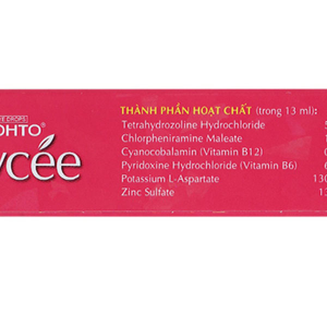 Dung dịch nhỏ mắt V.Rohto Lycée trị đỏ mắt, ngứa mắt, mỏi mắt lọ 13ml