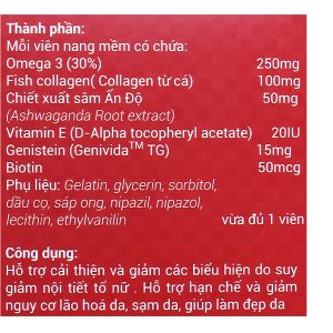 Marilyn Plus hạn chế lão hóa, cân bằng nội tiết tố hộp 30 viên