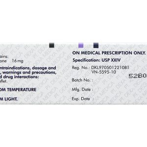 Medexa 16mg thuốc kháng viêm (5 vỉ x 6 viên)