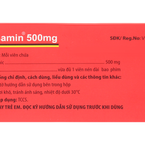 Medisamin 500mg trị và phòng ngừa chảy máu (10 vỉ x 10 viên)
