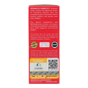 Men vi sinh BioAmicus Complete giúp bổ sung lợi khuẩn, tăng đề kháng lọ 10ml