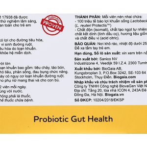 Men vi sinh BioGaia Protectis Tablets bổ sung lợi khuẩn hộp 10 viên