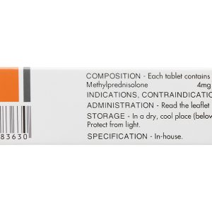 Menison 4mg trị các bệnh liên quan đến viêm khớp dạng thấp, dị ứng (3 vỉ x 10 viên)