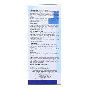 MeQuib Ost bổ sung canxi, giúp xương răng chắc khỏe 60 viên