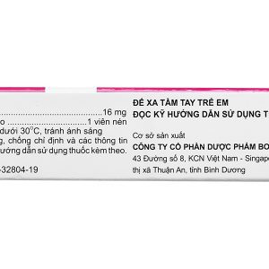 Methylboston 16 thuốc kháng viêm (3 vỉ x 10 viên)