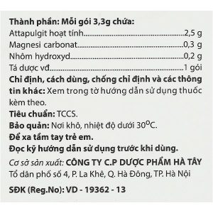Thuốc bột Mezapulgit trị triệu chứng đau do bệnh thực quản - tá tràng (30 gói x 3.3g)