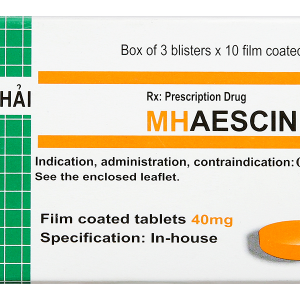 MHAescin 40 trị giãn tĩnh mạch, chống phù nề (3 vỉ x 10 viên)