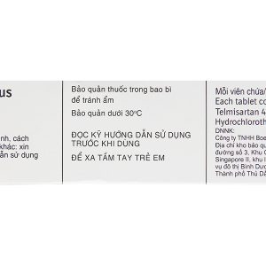 Micardis Plus 40/12.5mg trị tăng huyết áp vô căn (3 vỉ x 10 viên)