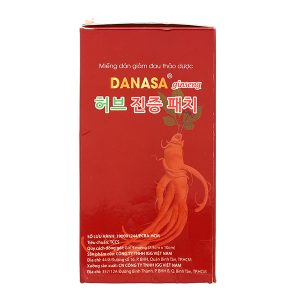 Miếng dán giảm đau thảo dược Danasa ginseng (7.5cm x 10cm) hộp 20 gói x 5 miếng