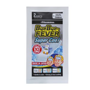 Miếng dán hạ sốt ByeBye Fever Super Cool (5cm x 12 cm) (3 gói x 2 miếng)