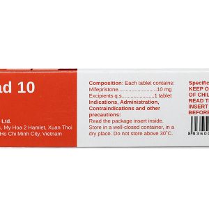 Mifestad 10 thuốc tránh thai khẩn cấp trong vòng 120 giờ (1 vỉ x 1 viên)