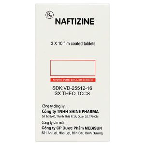 Naftizine 200mg điều trị viêm động mạch tắc nghẽn mãn tính chi dưới (3 vỉ x 10 viên)