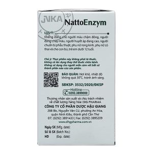 NattoEnzym hỗ trợ tan cục máu đông, ngừa đột quỵ hộp 90 viên