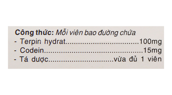 Neotercod trị triệu chứng ho khan, ho do kích ứng (2 vỉ x 10 viên)