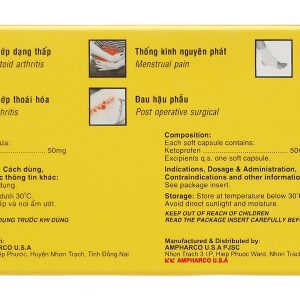 Nidal Day 50mg giảm đau, kháng viêm xương khớp (3 vỉ x 10 viên)