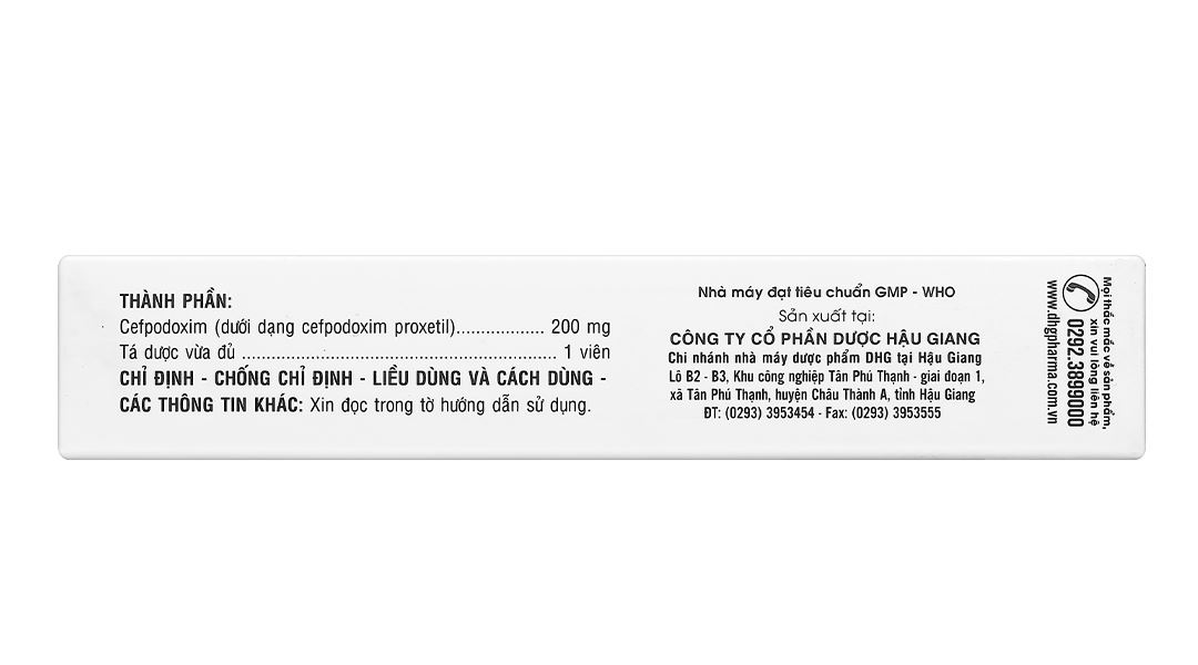 Nifin 200 Tabs trị nhiễm khuẩn từ nhẹ đến trung bình (2 vỉ x 10 viên)