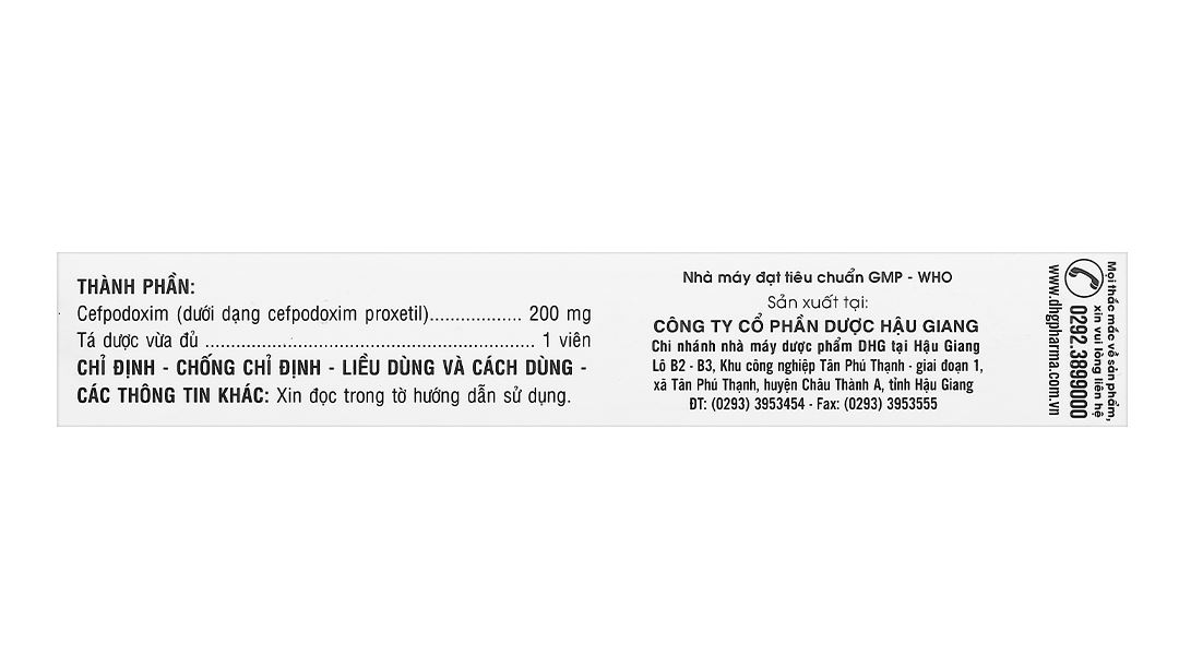 Nifin 200 Tabs trị nhiễm khuẩn từ nhẹ đến trung bình (2 vỉ x 10 viên)