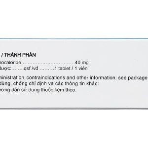 No-Spa 40mg giảm đau do co thắt tiêu hóa (5 vỉ x 10 viên)