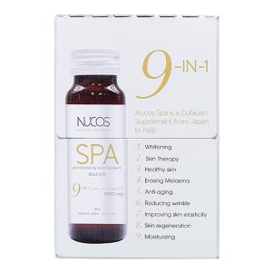 Nước uống Nucos Spa hạn chế lão hóa, làm đẹp da hộp 10 chai x 50ml