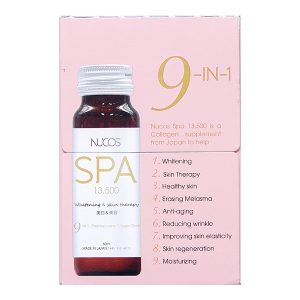 Nước uống Nucos Spa 13.500 hạn chế lão hóa, làm đẹp da hộp 10 chai x 50ml