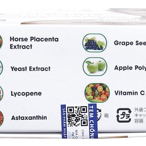 Nucos White New Placenta hỗ trợ trắng da, giảm nám lọ 60 viên