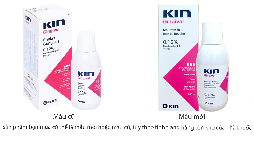 Dung dịch súc miệng Kin Gingival ngừa viêm nướu, sâu răng chai 250ml