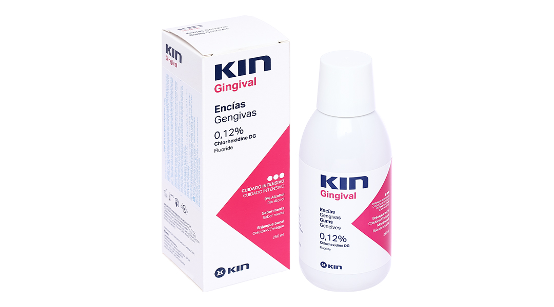 Dung dịch súc miệng Kin Gingival ngừa viêm nướu, sâu răng chai 250ml