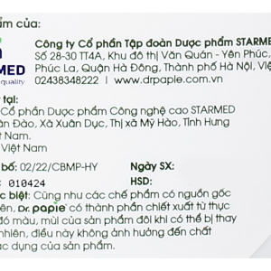 Nước tắm gội thảo dược Dr.Papie ngăn ngừa rôm sảy, mụn nhọt, nổi mề đay cho bé chai 500ml
