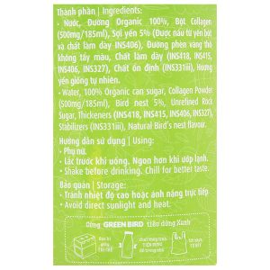 Nước yến sào collagen Green Bird chai 185ml