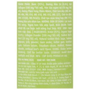 Nước yến sào collagen Green Bird chai 185ml