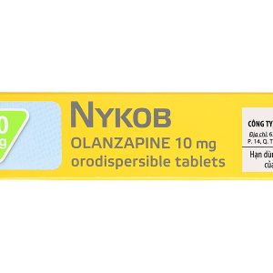 Nykob 10mg trị tâm thần phân liệt, rối loạn lưỡng cực (4 vỉ x 7 viên)