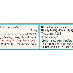 Opelomin 6 trị giun chỉ, giun lươn (2 vỉ x 2 viên)