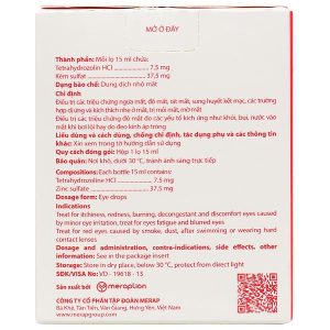 Dung dịch nhỏ mắt Osla Redi điều trị đỏ mắt, ngứa mắt, rát mắt chai 15ml