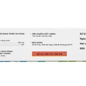 Paolucci 500mg trị tình trạng dư thừa sắt trong cơ thể (3 vỉ x 10 viên)