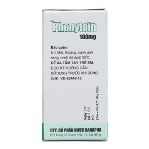 Phenytoin Danapha 100mg trị động kinh lọ 100 viên