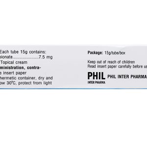 Kem bôi Philclobate trị viêm da tuýp 15g