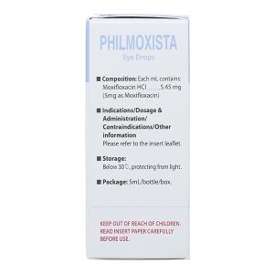 Dung dịch nhỏ mắt Philmoxista trị nhiễm khuẩn mắt lọ 5ml