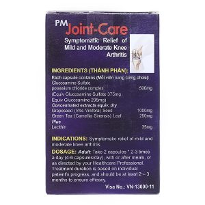 PM Joint-Care giảm triệu chứng thoái hóa khớp nhẹ và trung bình (5 vỉ x 12 viên)