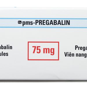 Pms-Pregabalin 75mg trị động kinh, đau dây thần kinh (4 vỉ x 15 viên)