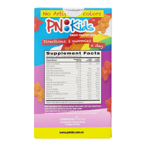 Kẹo dẻo PN Kids Multi Vitamin Girls bổ sung vitamin cho bé gái lọ 30 viên