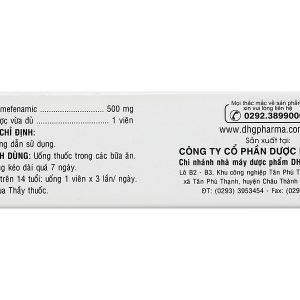 PoncifDHG 500mg trị giảm đau đau cơ, đau do chấn thương (3 vỉ x 10 viên)