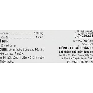 PoncifDHG 500mg trị giảm đau đau cơ, đau do chấn thương (3 vỉ x 10 viên)