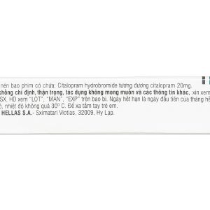 Pramital 20mg trị trầm cảm (2 vỉ x 14 viên)