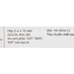 Primolut N 5mg trị xuất huyết do rối loạn chức năng, vô kinh (2 vỉ x 15 viên)